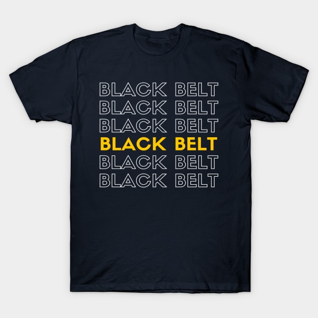 Black Belt T-Shirt by divawaddle